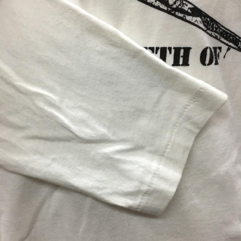 アヴィレックス AVIREX カットソー 長袖 長袖カットソー クルーネックカットソー ロングスリーブカットソー プリントTシャツ M プリント 白 / ホワイト /  メンズ USED 古着 中古 10112289