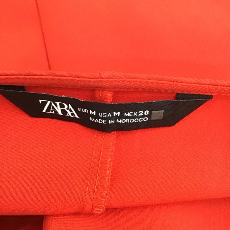 ザラ ZARA カットソー 長袖 M 無地 赤 / レッド /  レディース USED 古着 中古 10114097