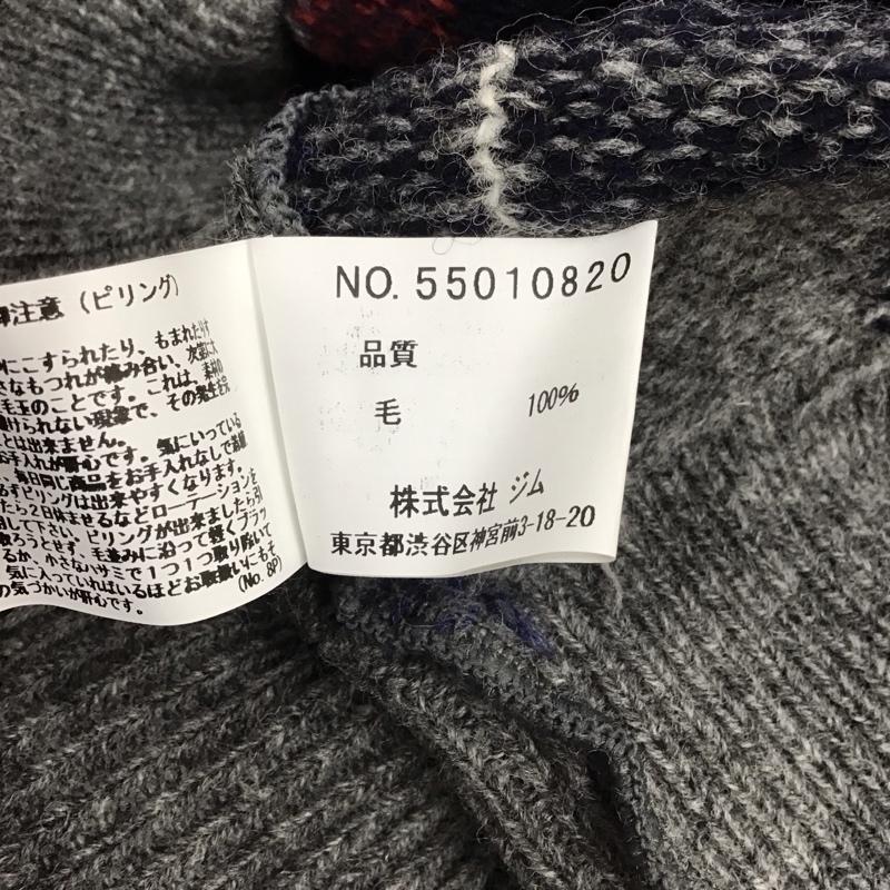 ジム gim ニット、セーター 長袖 長袖 L チェック マルチカラー / マルチカラー / メンズ USED 古着 中古 10111714
