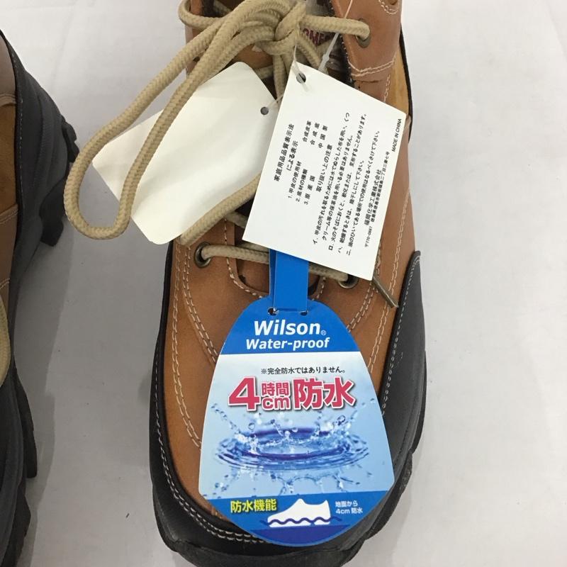 ウィルソン wilson カジュアルシューズ カジュアルシューズ 防水機能 25.0cm 無地 キャメル / キャメル / メンズ USED 古着 中古 10135316