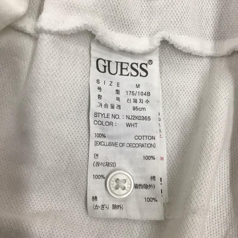 ゲス Guess ポロシャツ 半袖 NJ2K0365 三角ロゴ M ロゴ、文字 白 / ホワイト / メンズ USED 古着 中古 10122613