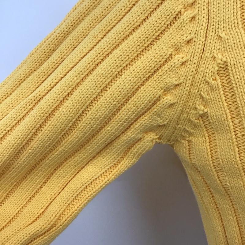 マウジー MOUSSY カーディガン 長袖 010GSK70-0630 STONE WASH ZIP UP KNIT CD ショート丈 コットン FREE 無地 橙 / オレンジ / レディース USED 古着 中古 10107933