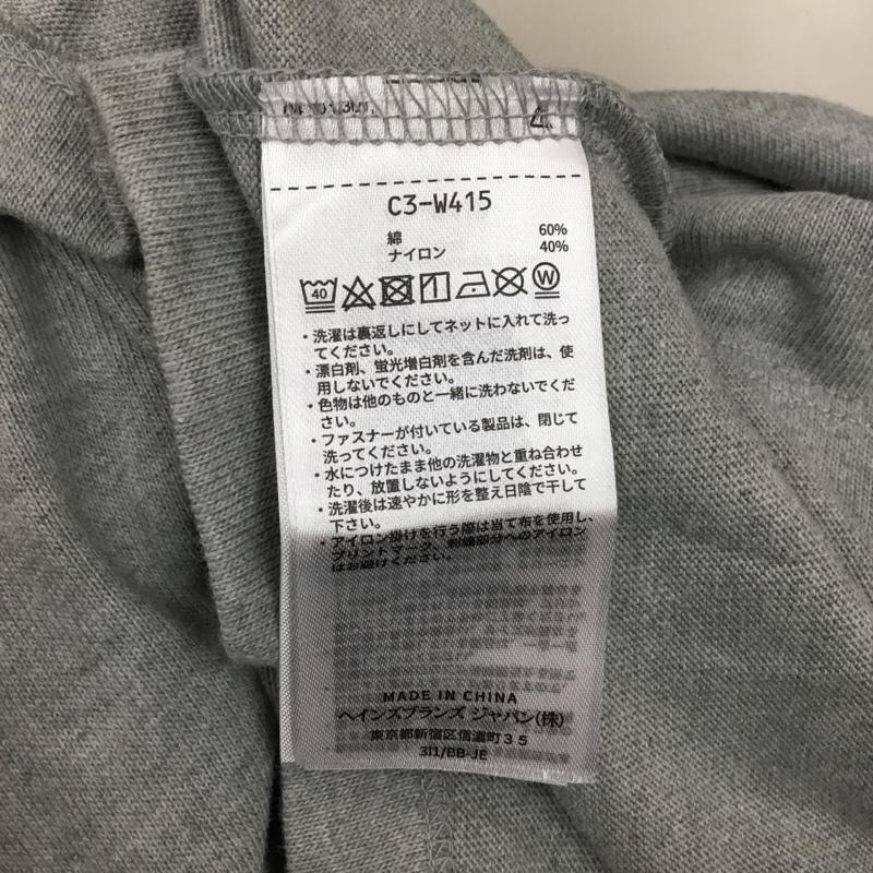 チャンピオン Champion カットソー 長袖 長袖カットソー クルーネックカットソー ロングスリーブカットソー プリントTシャツ L ロゴ、文字 灰 / グレー /  メンズ USED 古着 中古 10114112