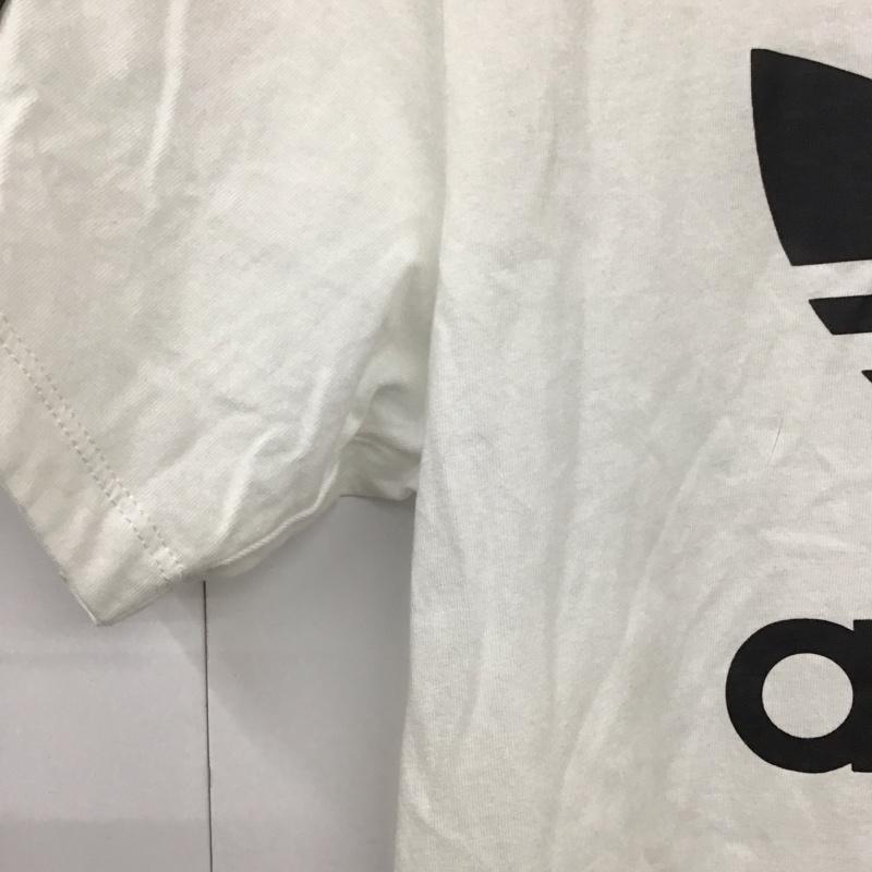アディダス adidas Tシャツ 半袖 EC1877 M ロゴ、文字 X プリント 白 / ホワイト / レディース USED 古着 中古 10130391