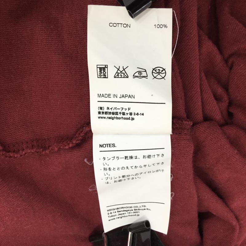 ネイバーフッド NEIGHBORHOOD Tシャツ 半袖 M ロゴ、文字 赤 / レッド / メンズ USED 古着 中古 10065338