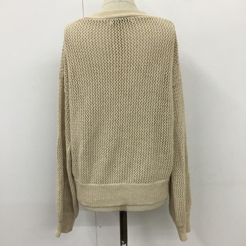 サニーレーベル Sonny Label カーディガン 長袖 長袖ニットカーディガン 長袖カットソー 前開カーディガン FREE 無地 ベージュ / ベージュ / レディース USED 古着 中古 10110026