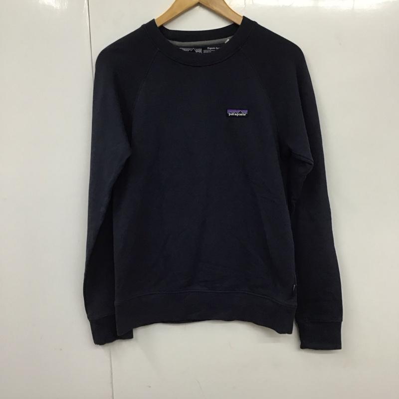 パタゴニア patagonia トレーナー 長袖 XS 無地 X ロゴ、文字 紺 / ネイビー / レディース USED 古着 中古 10130348
