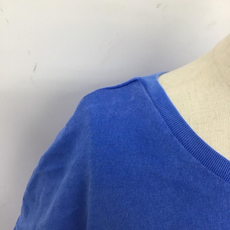 ニコアンド niko and... カットソー 半袖 半袖カットソー プリントTシャツ クルーネックカットソー FREE 無地 青 / ブルー / レディース USED 古着 中古 10123157