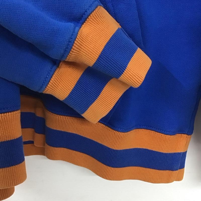 ステューシー STUSSY パーカー 長袖 長袖パーカー ジップアップパーカー スウェット 90s S ロゴ、文字 青 / ブルー / メンズ USED 古着 中古 10139676