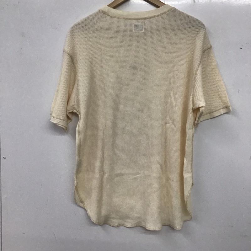 リー Lee カットソー 半袖 半袖カットソー プリントTシャツ クルーネックカットソー ワッフル M ロゴ、文字 ベージュ / ベージュ / レディース USED 古着 中古 10136285