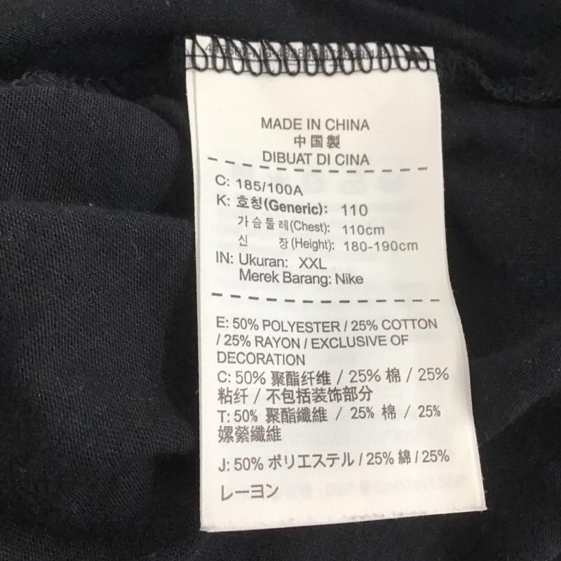 ナイキ NIKE Tシャツ 半袖 半袖カットソー プリントTシャツ クルーネックカットソー スポーツウェア XXL プリント 黒 / ブラック / メンズ USED 古着 中古 10138570