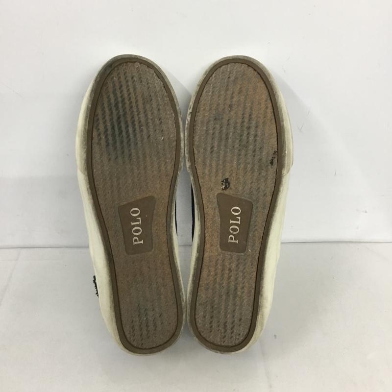 ポロラルフローレン POLO RALPH LAUREN スリッポン スリッポン 9.5D ロゴ、文字 紺 / ネイビー / メンズ USED 古着 中古 10131035