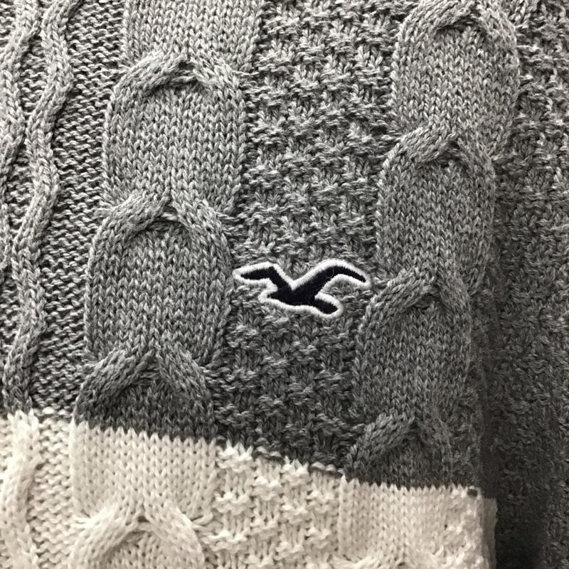 ホリスター Hollister ニット、セーター 長袖 長袖ニットカットソー ニット セーター クルーネックニット L ボーダー柄 マルチカラー / マルチカラー / メンズ USED 古着 中古 10116267