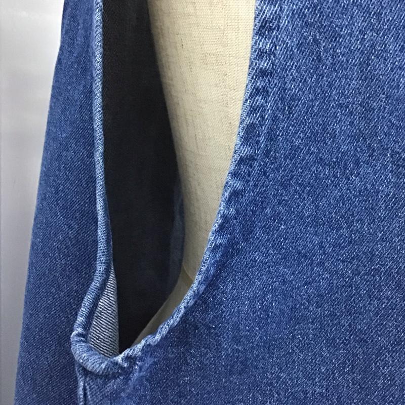 ローリーズファーム LOWRYS FARM ベスト ベスト LF623027AD フリンジデニムベスト FREE 無地 青 / ブルー / レディース USED 古着 中古 10111551