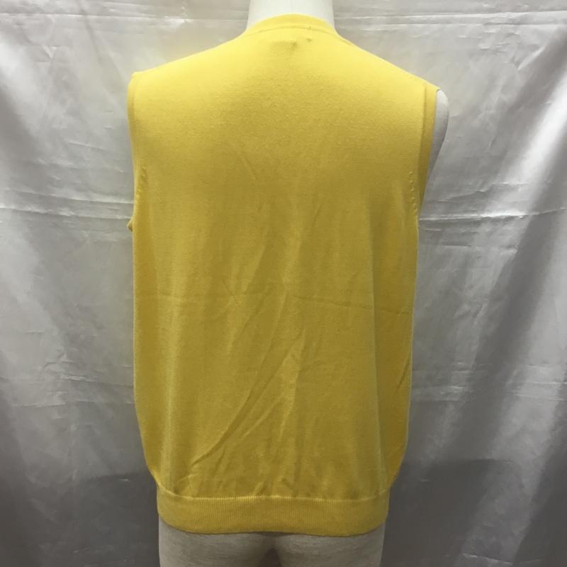 エディーバウアー Eddie Bauer ベスト ベスト Vネック プルオーバー S 無地 黄 / イエロー / メンズ USED 古着 中古 10116094