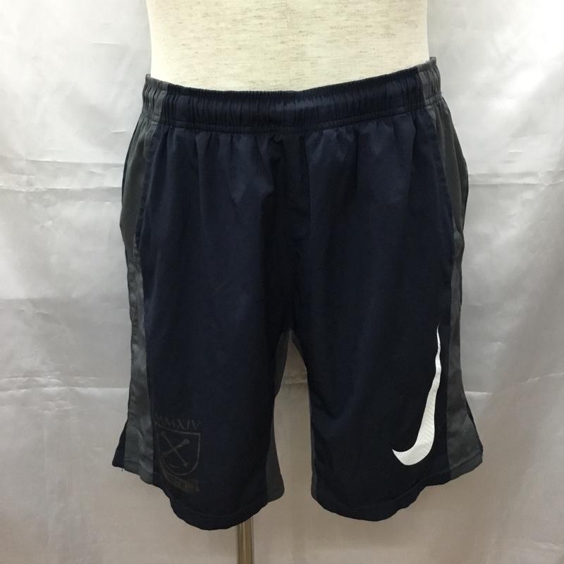 ナイキ NIKE パンツ ショートパンツ ショートパンツ ハーフパンツ カジュアルパンツ スポーツウェア XL ロゴ、文字 灰 / グレー / X 紺 / ネイビー / メンズ USED 古着 中古 10108783