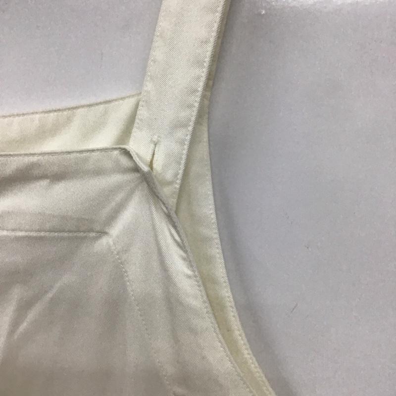 ユニウ゛ァーサルティシュ UNIVERSAL TISSU サロペット・オーバーオール サロペット、オーバーオール TS210PT077 サイドギャザーサロペット 1 無地 白 / ホワイト / レディース USED 古着 中古 10130434