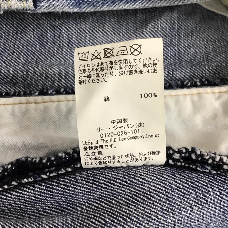 リー Lee パンツ デニム、ジーンズ デニムパンツ ストレートパンツ ワイドパンツ カジュアルパンツ S 無地 インディゴ / インディゴ /  メンズ USED 古着 中古 10121457