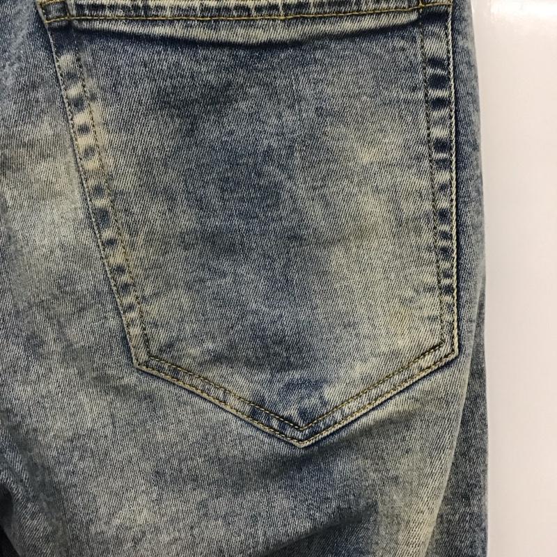 ザラメン ZARA MAN パンツ デニム、ジーンズ デニムパンツ スリムパンツ カジュアルパンツ ストレッチパンツ 薄手 42インチ 無地 インディゴ / インディゴ /  メンズ USED 古着 中古 10128634
