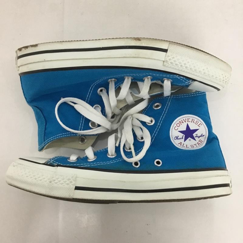コンバース CONVERSE スニーカー スニーカー 1R828 ALL STAR HI 24cm 24.0cm ロゴ、文字 青 / ブルー / レディース USED 古着 中古 10124861