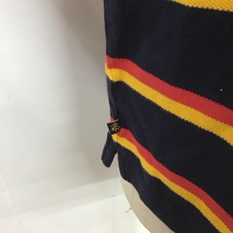 ブルックスブラザーズ BROOKS BROTHERS ポロシャツ 長袖 長袖ポロシャツ カラーシャツ 長袖カットソー XL ボーダー柄 マルチカラー / マルチカラー /  メンズ USED 古着 中古 10111156