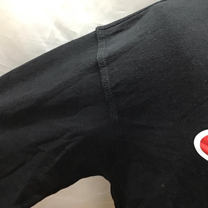チャンピオン Champion パーカー 長袖 長袖パーカー フード付きパーカー プリントスウェット トレーナー XL ロゴ、文字 黒 / ブラック /  メンズ USED 古着 中古 10118546