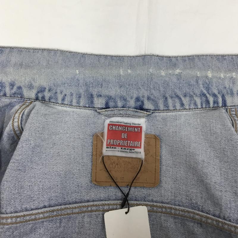 ユーズドクロージング used clothes ジャケット、上着 ジャケット、ブレザー 23AW TRIBAL + 4x4 DENIM JACKET L 水色 / ライトブルー / X 白 / ホワイト / X 銀 / シルバー / メンズ USED 古着 中古 10128859