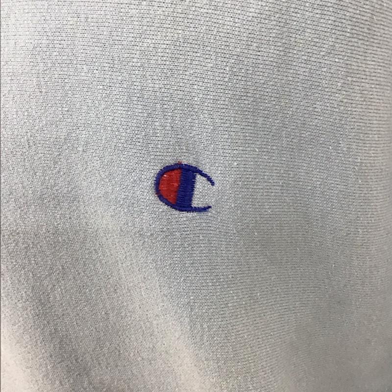 チャンピオン Champion トレーナー 長袖 スウェット 裏起毛 L ワンポイント 水色 / ライトブルー / メンズ USED 古着 中古 10111859