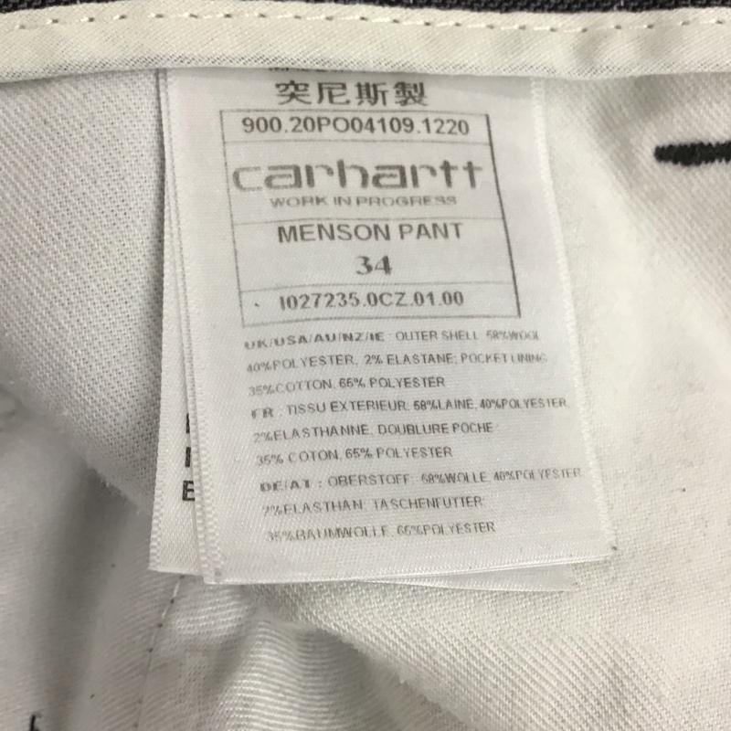 カーハート Carhartt パンツ スラックス スラックスパンツ ワイドパンツ カジュアルパンツ センタータックパンツ 34 チェック マルチカラー / マルチカラー / メンズ USED 古着 中古 10112738