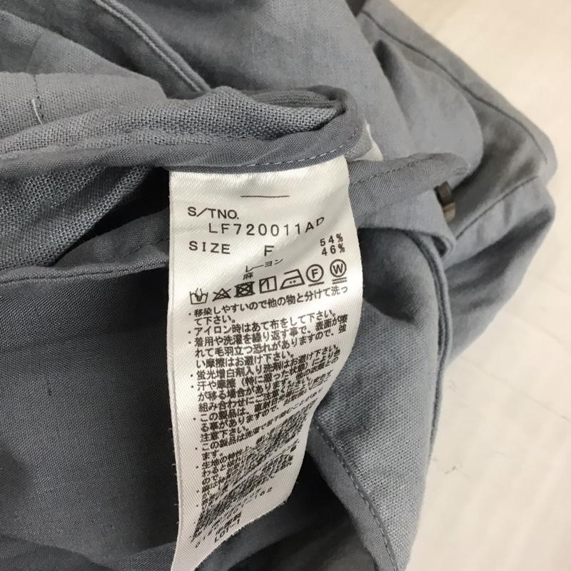 ローリーズファーム LOWRYS FARM ジャケット、上着 ジャケット、ブレザー LF720011AD Vネック ノーカラー FREE 無地 水色 / ライトブルー / レディース USED 古着 中古 10108196