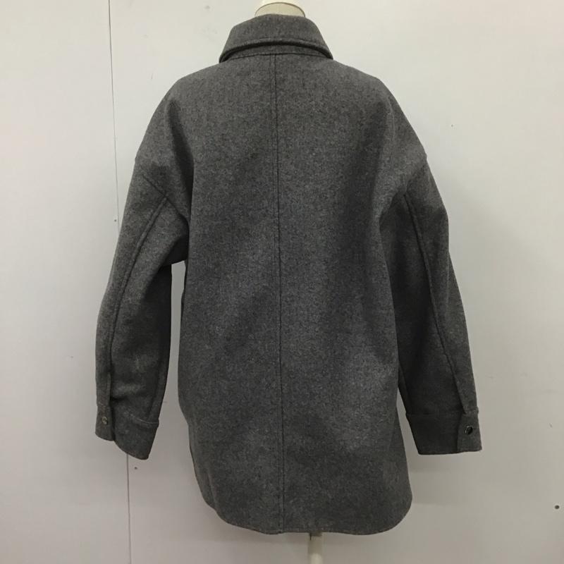 ザラ ZARA ジャケット、上着 ジャケット、ブレザー カジュアルジャケット カラージャケット アウター S 無地 灰 / グレー / レディース USED 古着 中古 10107089