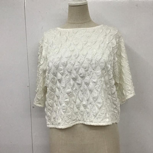 ジーナシス JEANASIS カットソー 半袖 JS064041SB クロップドプルオーバー FREE  白 / ホワイト /  レディース USED 古着 中古 10109525