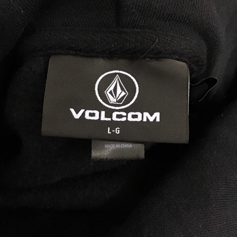ボルコム VOLCOM パーカー 長袖 長袖パーカー フード付きパーカー プリントスウェット トレーナー L プリント 黒 / ブラック / メンズ USED 古着 中古 10114501