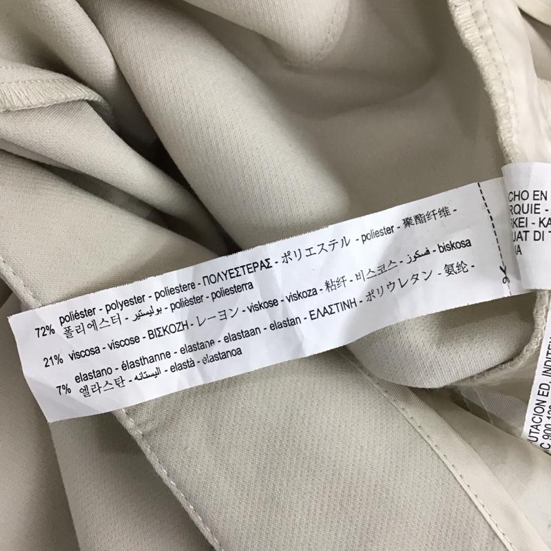 ザラ ZARA ボトムス ボトムス 1608 332 251 ハイウエスト テーパードパンツ XS 無地 アイボリー / アイボリー / レディース USED 古着 中古 10113502