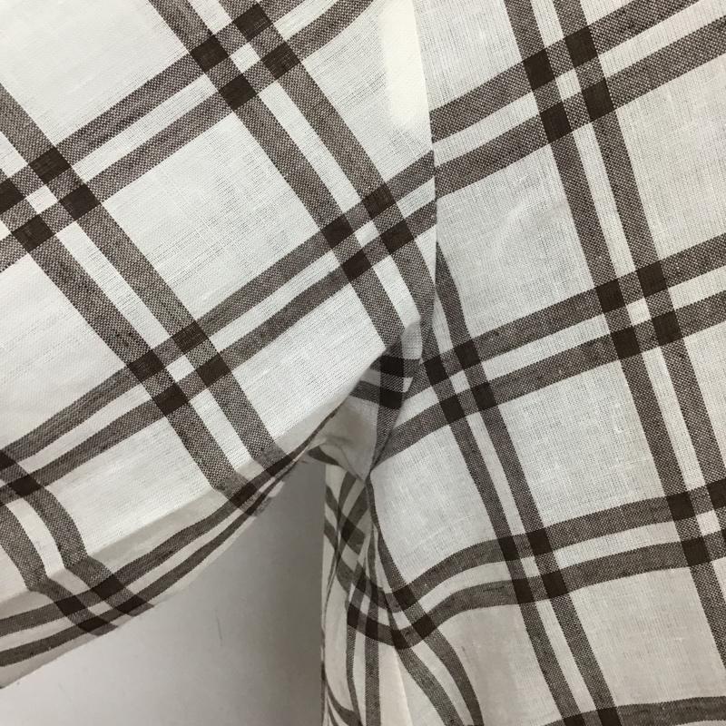 スタディオクリップ studio CLIP シャツ、ブラウス 七分袖 チェックシャツ L チェック マルチカラー / マルチカラー / レディース USED 古着 中古 10106152