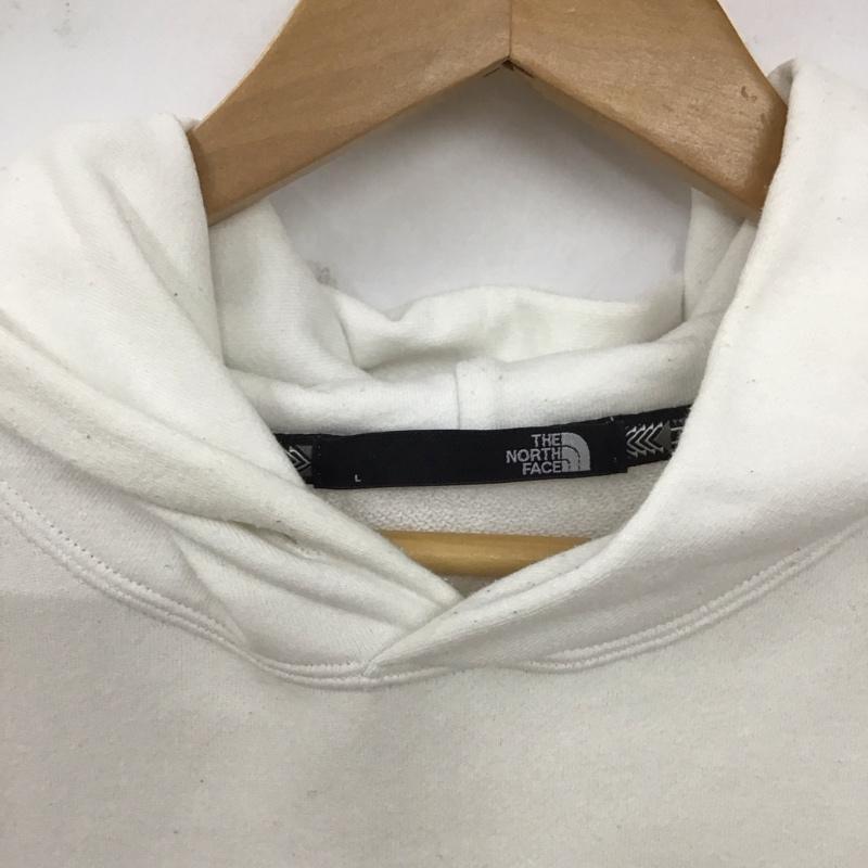 ザノースフェイス THE NORTH FACE パーカー 長袖 nt11965 長袖パーカー プルオーバー スウェットパーカー L ロゴ、文字 白 / ホワイト /  メンズ USED 古着 中古 10129847