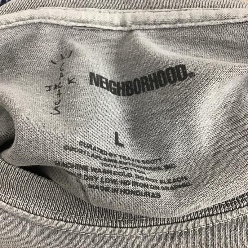 ネイバーフッド NEIGHBORHOOD Tシャツ 半袖 半袖カットソー プリントTシャツ クルーネックカットソー cactusjack L プリント 灰 / グレー / メンズ USED 古着 中古 10140965