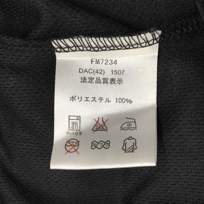 フィラ FILA ポロシャツ 半袖 FM7234 ハーフジップ M ロゴ、文字 黒 / ブラック / メンズ USED 古着 中古 10115546