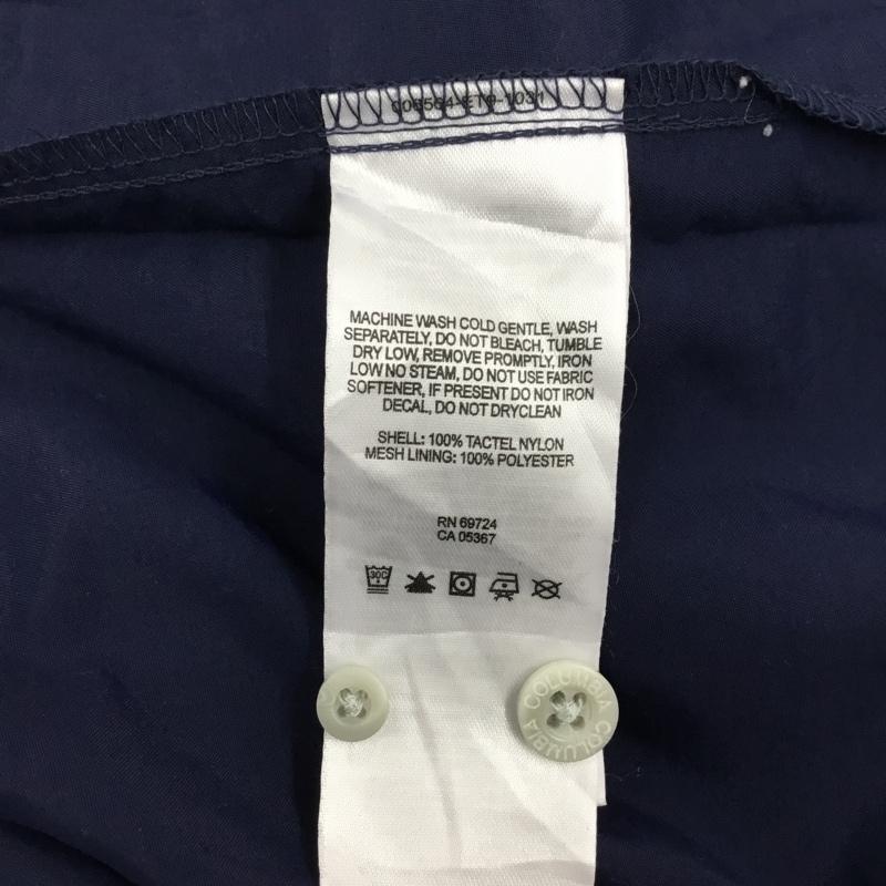 コロンビア Columbia シャツ、ブラウス 半袖 半袖シャツ カラーシャツ 半袖カットソー ボタンダウンシャツ XXL 無地 紺 / ネイビー / メンズ USED 古着 中古 10120265