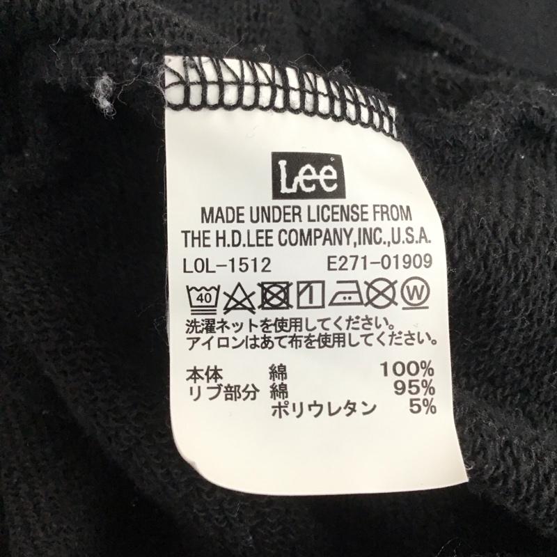 リー Lee トレーナー 長袖 長袖トレーナー スウェット プルオーバー L ロゴ、文字 黒 / ブラック / レディース USED 古着 中古 10136443