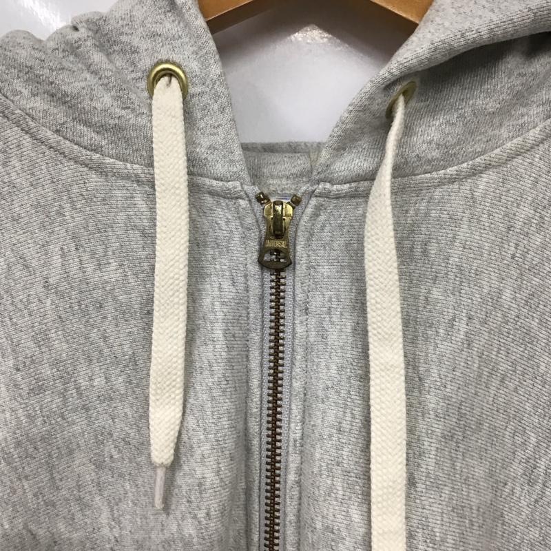 チャンピオン Champion パーカー 長袖 c8-h104 ジップパーカー スウェットパーカー S 無地 灰 / グレー / メンズ USED 古着 中古 10131370