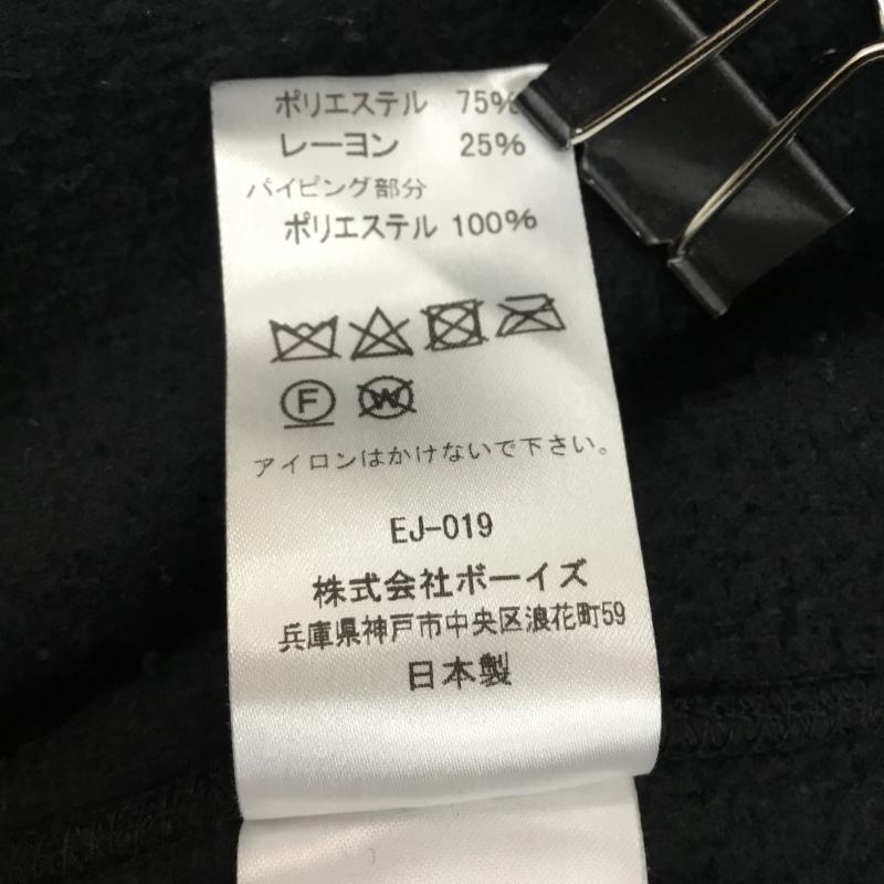 ダントン Danton コート コート一般 フリースカラーレスコート 36 ロゴ、文字 黒 / ブラック / レディース USED 古着 中古 10137750
