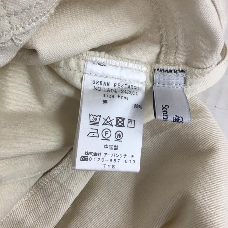 サニーレーベルアーバンリサーチ Sonny Label URBAN RESEARCH ワンピース・ドレス・オールインワン ワンピース・ドレス・オールインワン デニムオーバーオール ワークパンツ オールインワン FREE 無地 白 / ホワイト / レディース USED 古着 中古 10113819