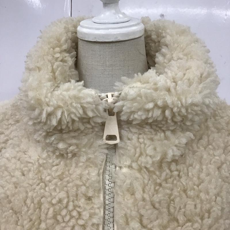 ザラ ZARA パーカー 長袖 ジップパーカー S 無地 アイボリー / アイボリー / レディース USED 古着 中古 10110503