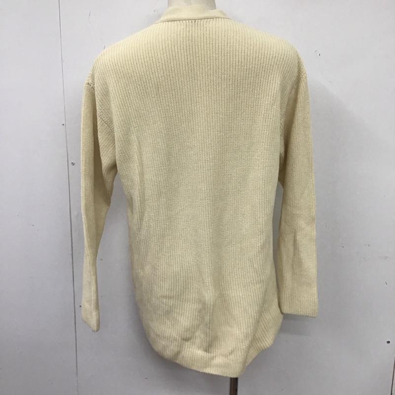 ザラ ZARA カーディガン 長袖 長袖カーディガン 長袖カットソー ノーカラージャケット 前開カーディガン M 無地 白 / ホワイト / メンズ USED 古着 中古 10124561