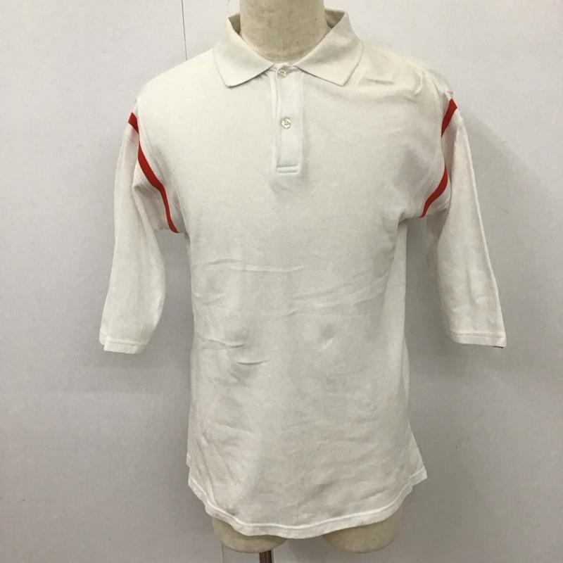 ステューシー STUSSY ポロシャツ 七分袖 長袖シャツ カラーシャツ ポケットシャツ 長袖カットソー M プリント 白 / ホワイト /  メンズ USED 古着 中古 10113112