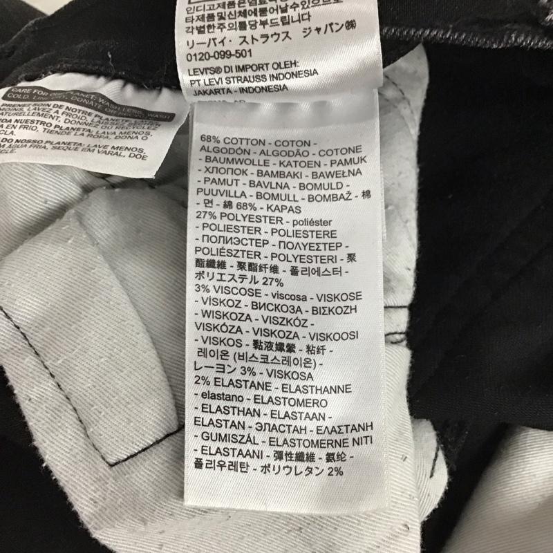 リーバイストラウスアンドコー Levi Strauss & co. パンツ デニム、ジーンズ デニムパンツ スリムパンツ カジュアルパンツ ストレッチパンツ 33インチ 無地 黒 / ブラック / メンズ USED 古着 中古 10132322