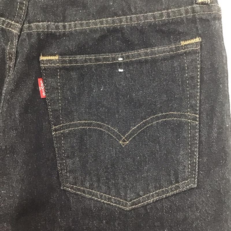 リーバイストラウスアンドコー Levi Strauss & co. パンツ デニム、ジーンズ 80s 日本製 デニムパンツ ワイドパンツ カジュアルパンツ 32インチ 無地 黒 / ブラック / メンズ USED 古着 中古 10139032
