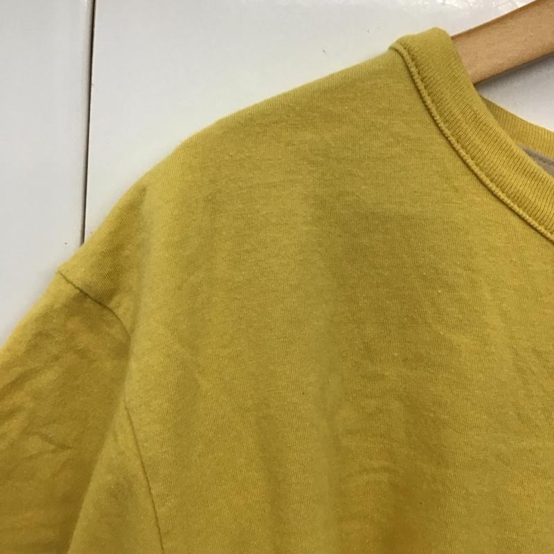 パタゴニア patagonia Tシャツ 半袖 37532 スカイライン オーガニック イージーカット ポケット ティー S ロゴ、文字 黄 / イエロー / レディース USED 古着 中古 10131082