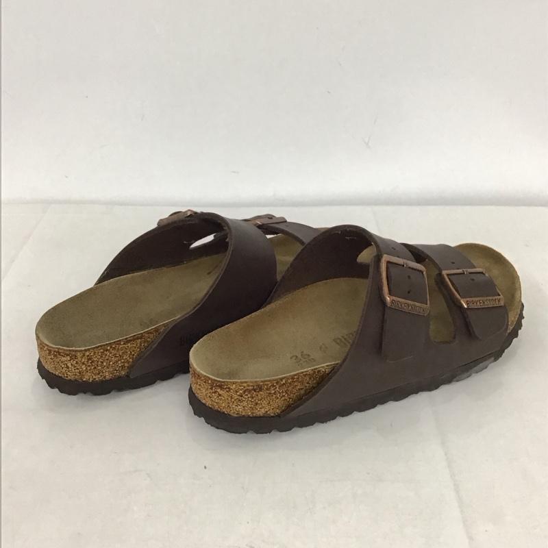 ビルケンシュトック BIRKENSTOCK サンダル サンダル 36 ベルト ロゴ、文字 茶 / ブラウン / レディース USED 古着 中古 10132470